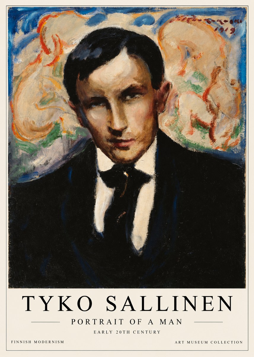 Tyko Sallinen Portrait of a Man II No1 - Poster