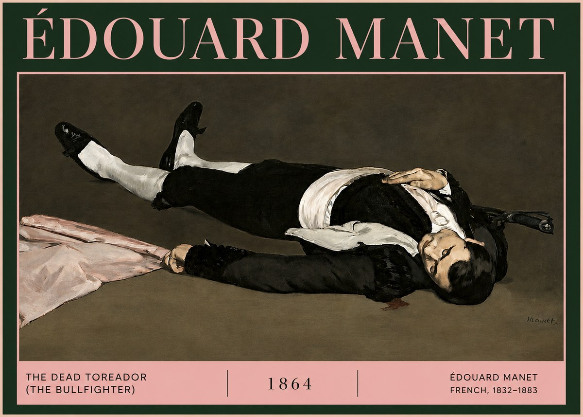 Édouard Manet The Dead Toreador (the Bullfighter) No4 - Poster