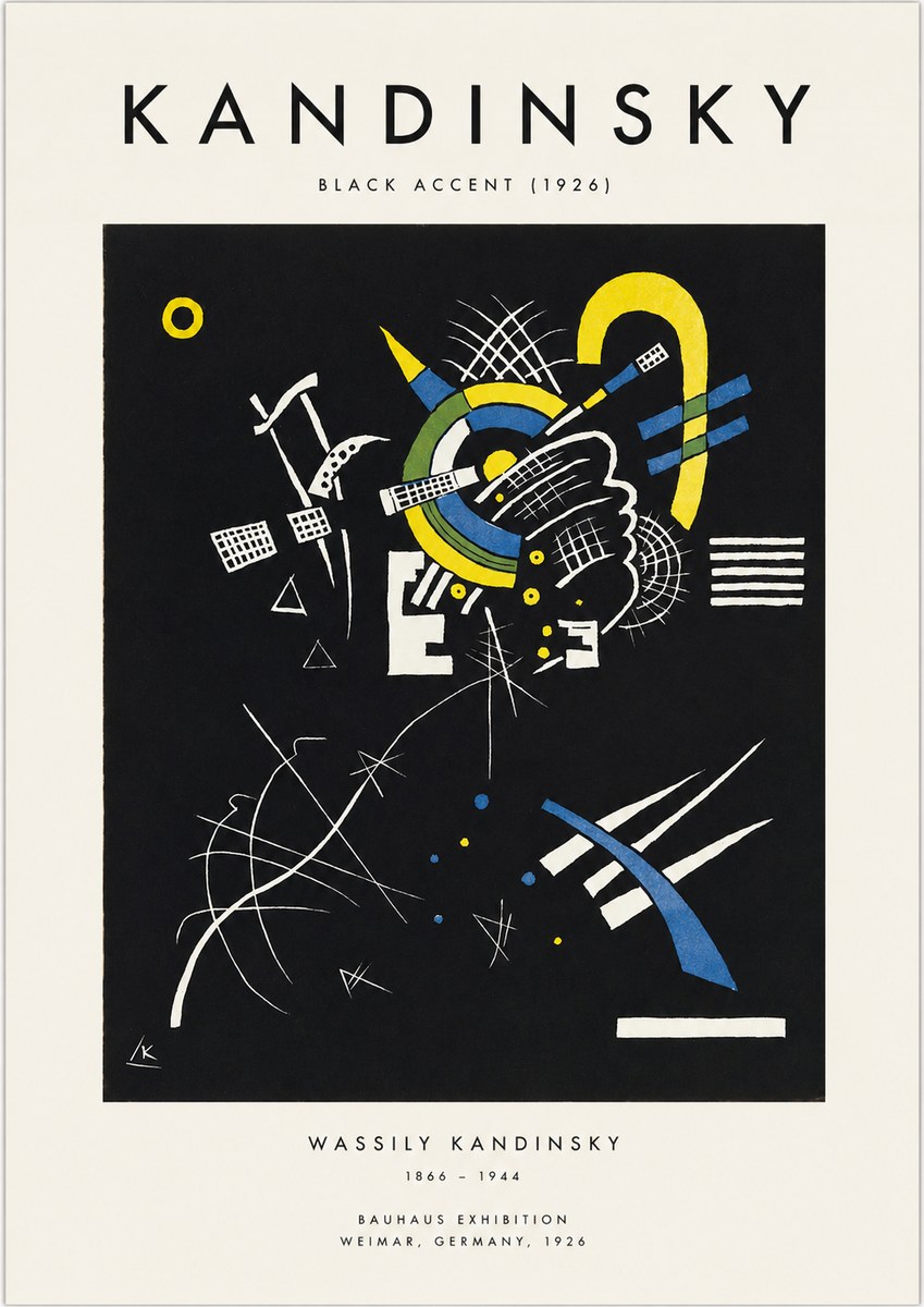 Kandinsky Black Accent (1926) No1 - Poster
