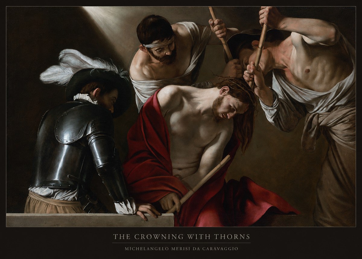 Michelangelo Merisi da Caravaggio The Crowning with Thorns I No6 - Poster