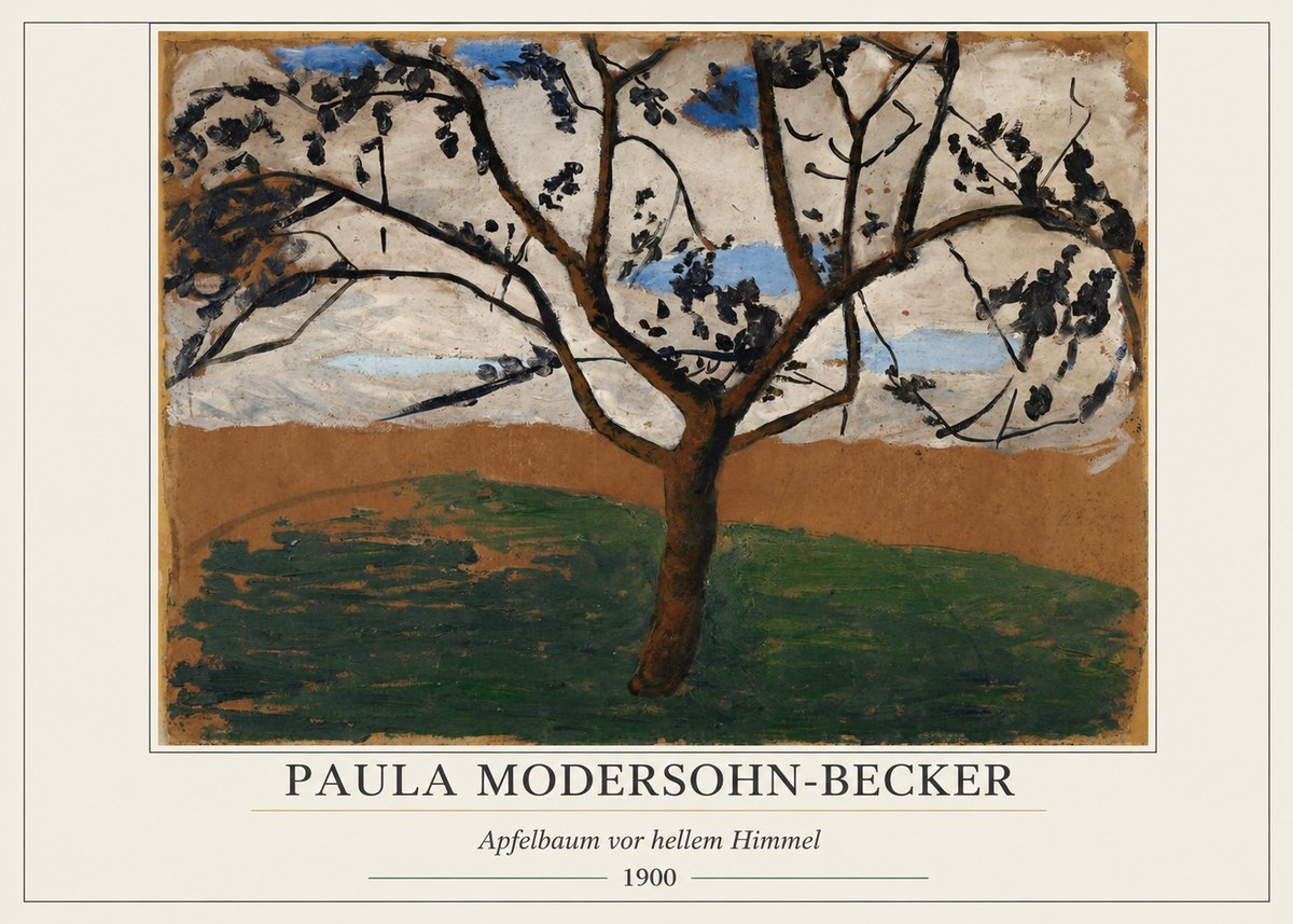 Paula Modersohn-Becker Apfelbaum Vor Hellem Himmel No5 - Poster