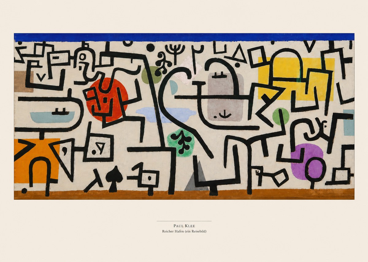 Paul Klee Reicher Hafen (Ein Reisebild) I No5 - Poster