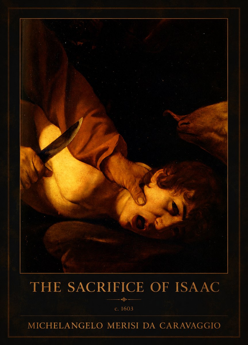 Michelangelo Merisi da Caravaggio The Sacrifice of Isaac II No1 - Poster