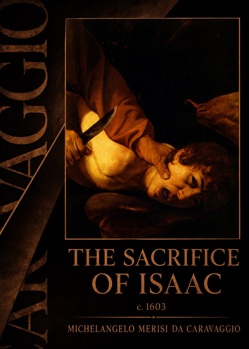 Michelangelo Merisi da Caravaggio The Sacrifice of Isaac II No5 - Poster
