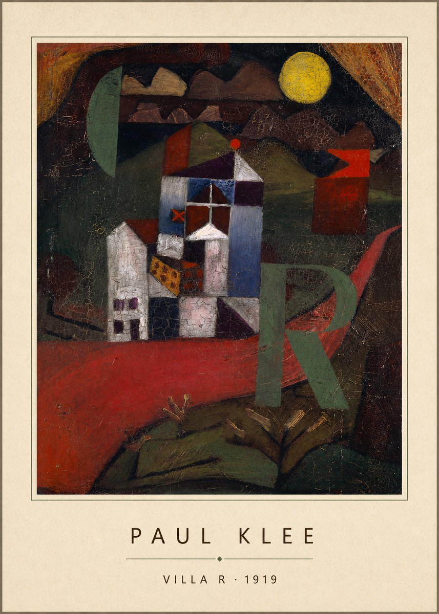 Paul Klee Villa R • 1919 No4 - Poster