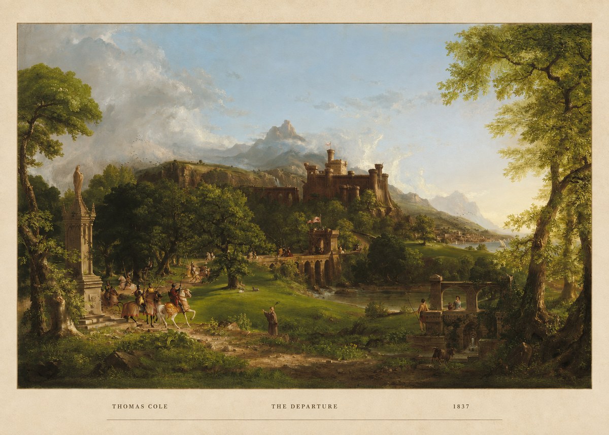 Thomas Cole The Departure II No4 - Poster