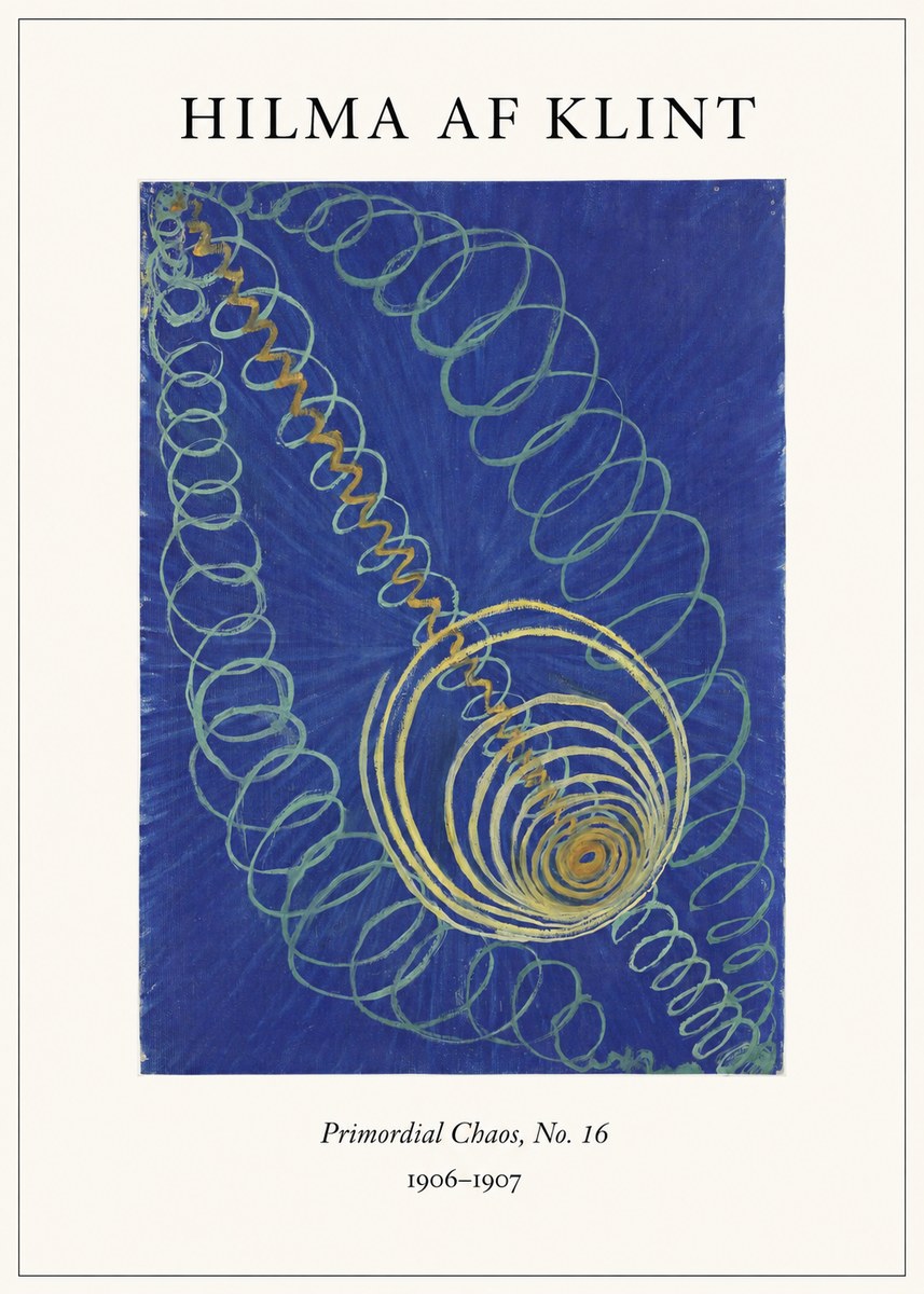 Hilma af Klint Primordial Chaos, No. 16 No4 - Poster