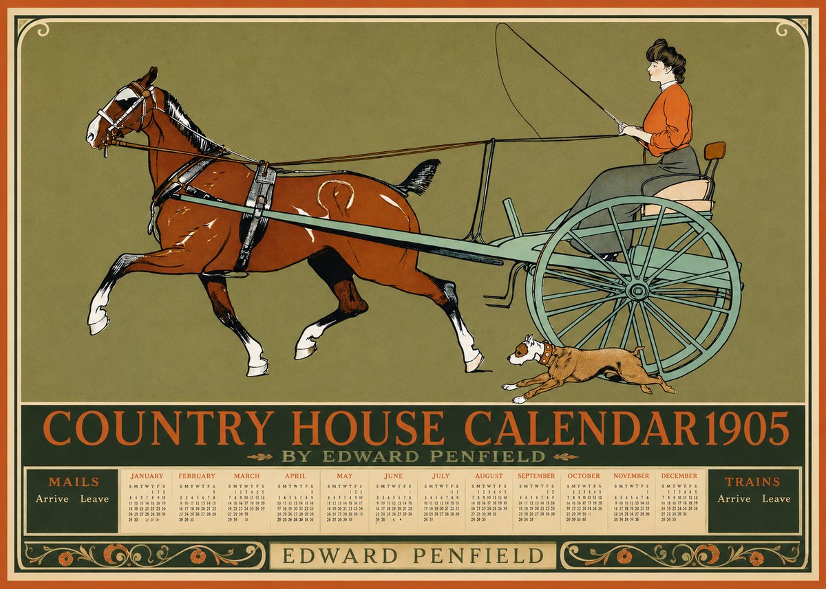 Edward Penfield Country House Calendar 1905 No2 - Poster