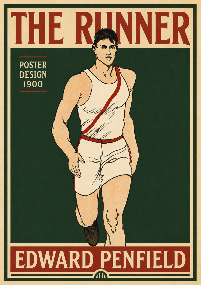 Edward Penfield The Runner No5 - Poster