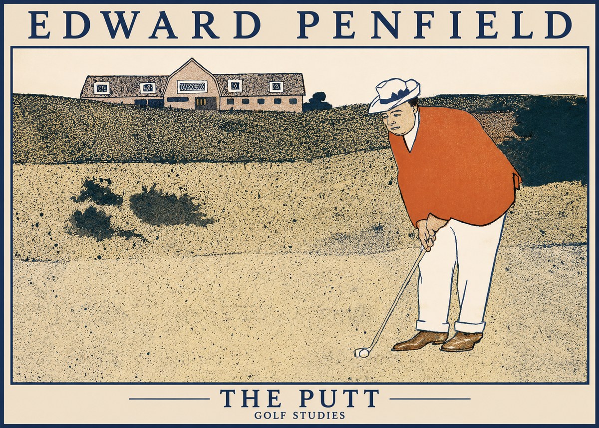 Edward Penfield The Putt No1 - Poster