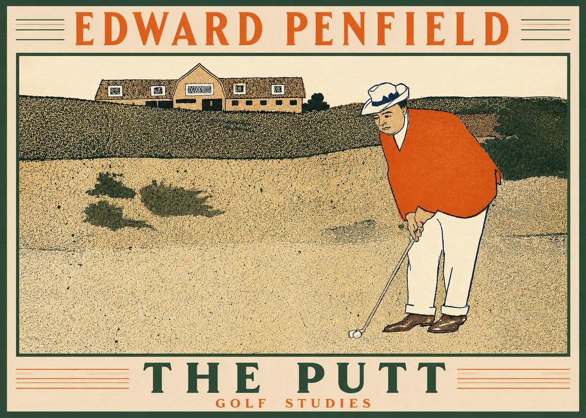 Edward Penfield The Putt No2 - Poster
