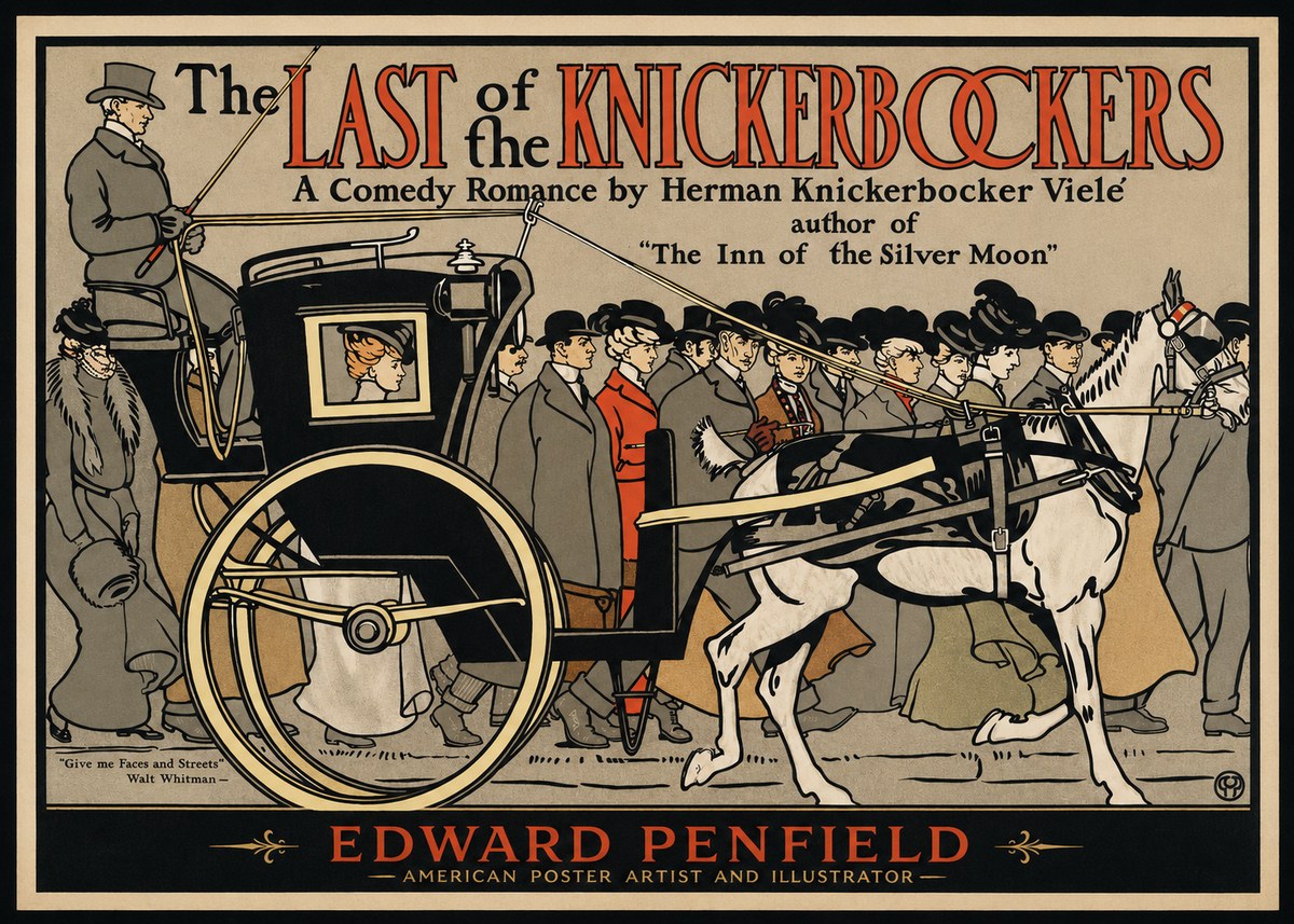 Edward Penfield The Last of the Knickerbockers No1 - Poster