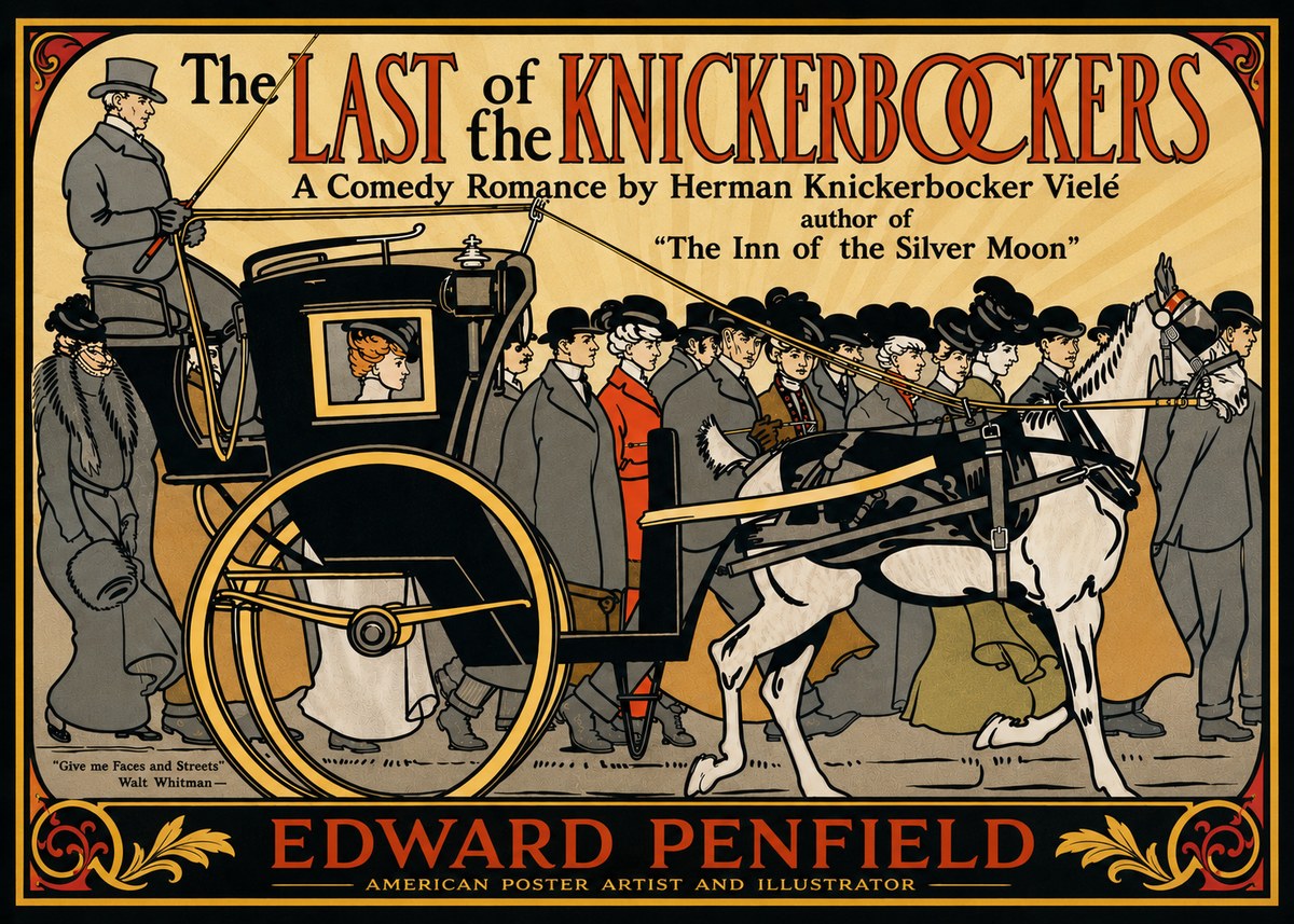 Edward Penfield The Last of the Knickerbockers No4 - Poster