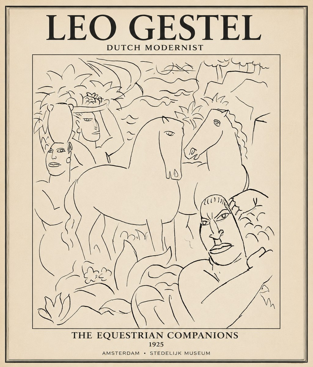 Leo Gestel The Equestrian Companions No1 - Poster