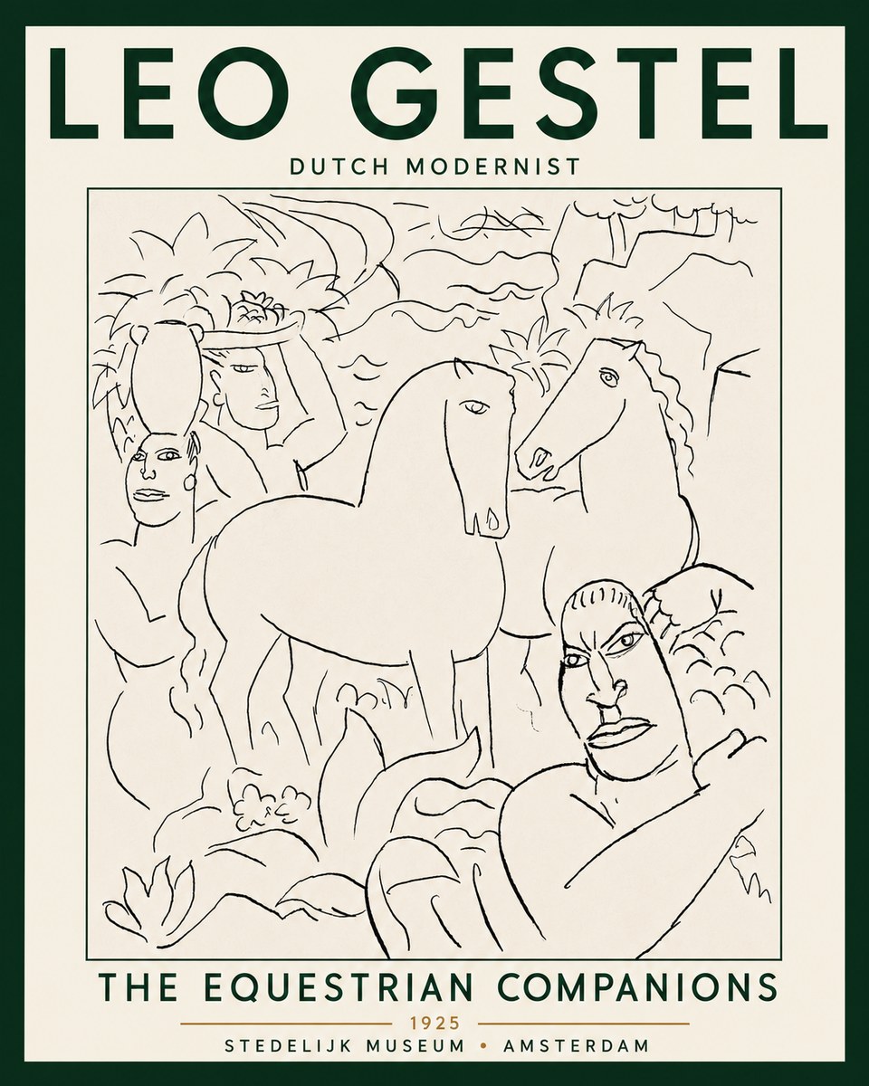 Leo Gestel The Equestrian Companions No5 - Poster
