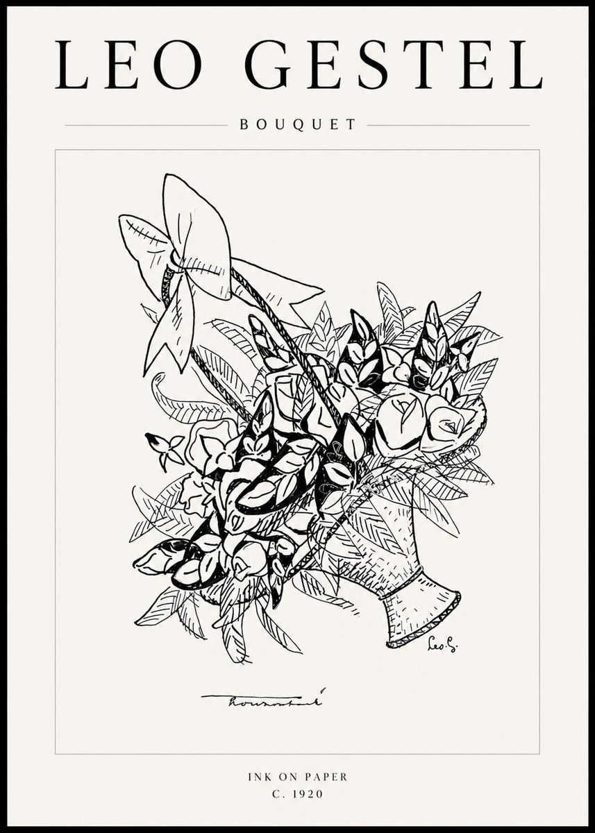 Leo Gestel Bouquet No4 - Poster