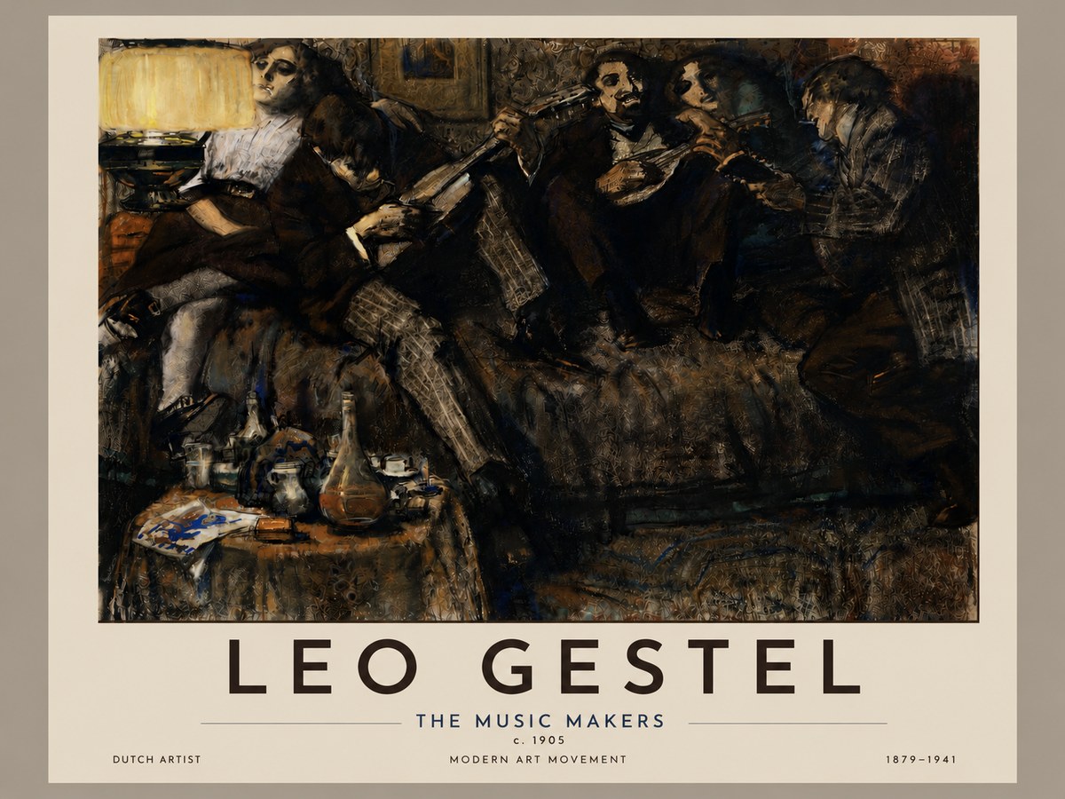 Leo Gestel The Music Makers No4 - Poster