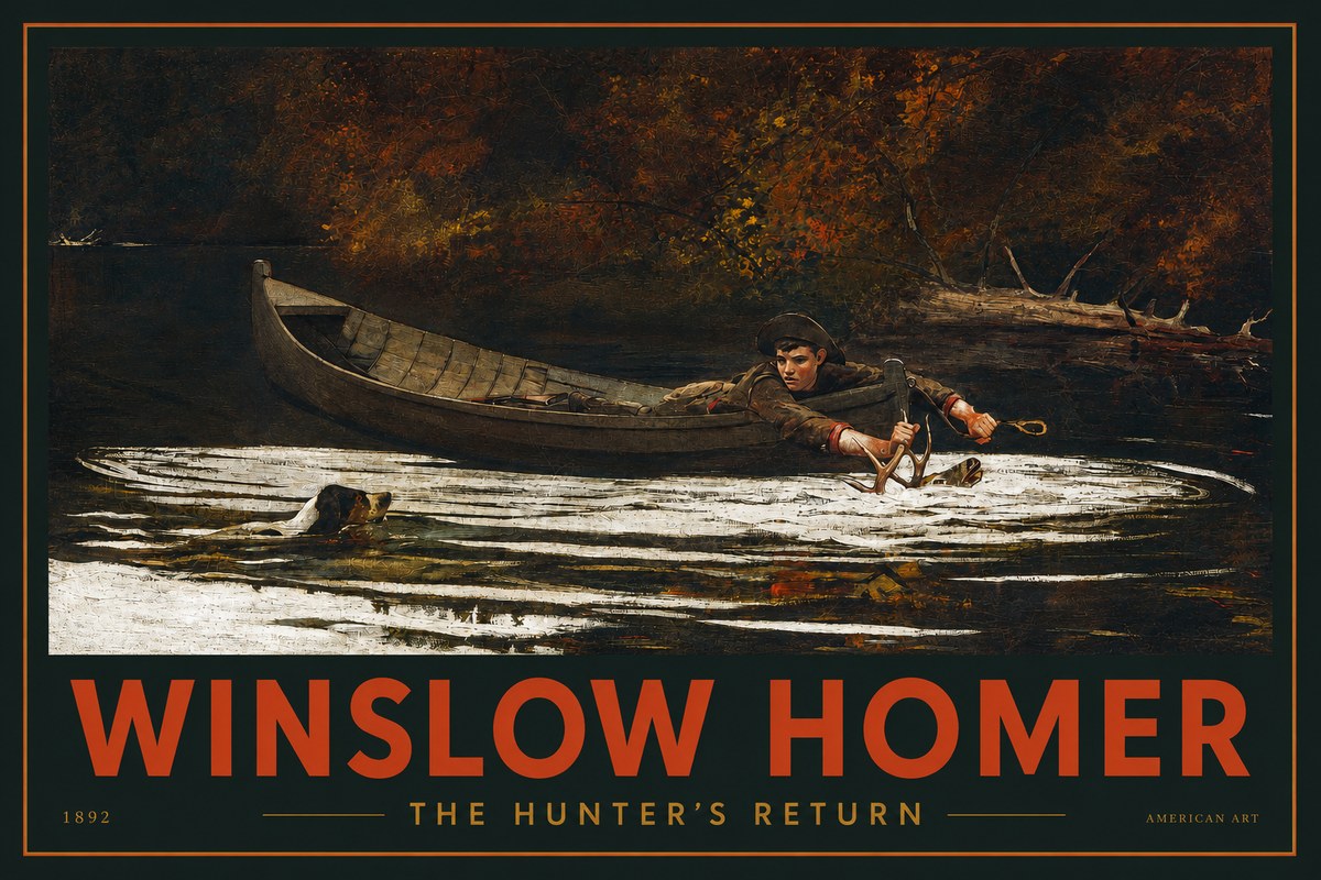 Winslow Homer The Hunter's Return No2 - Poster