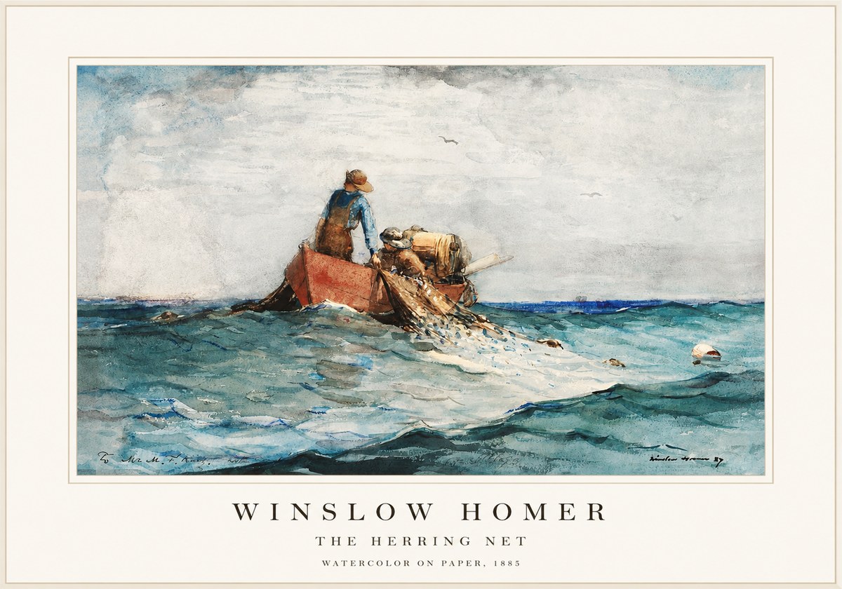 Winslow Homer The Herring Net II No1 - Poster