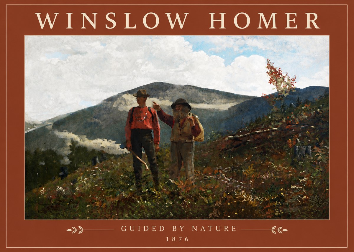 Winslow Homer The Two Guides No4 - Poster