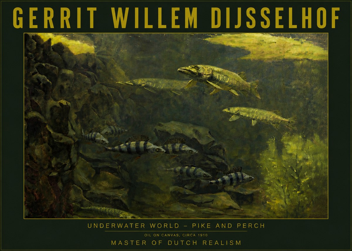 Gerrit Willem Dijsselhof Underwater Life No6 - Poster