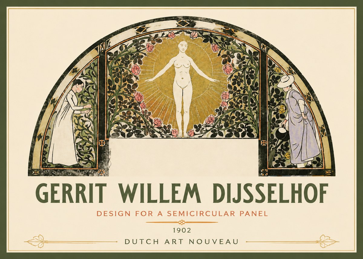Gerrit Willem Dijsselhof Nature's Awakening No3 - Poster