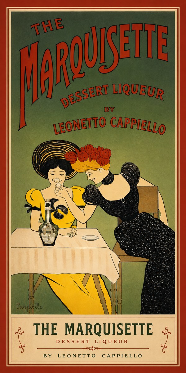 Leonetto Cappiello The Marquisette Dessert Liqueur No4 - Poster