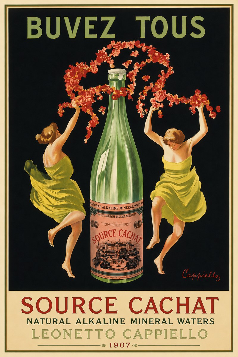 Leonetto Cappiello Source Cachat No4 - Poster