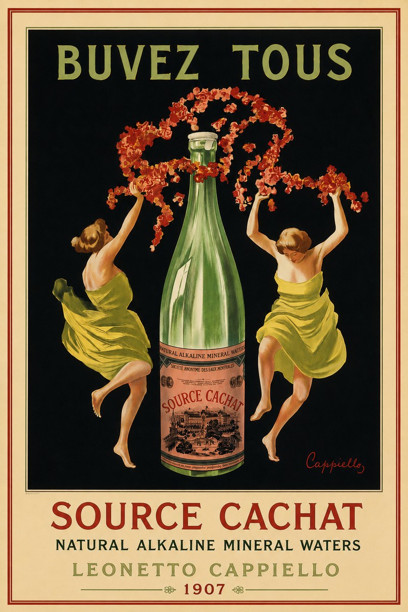Leonetto Cappiello Source Cachat No5 - Poster