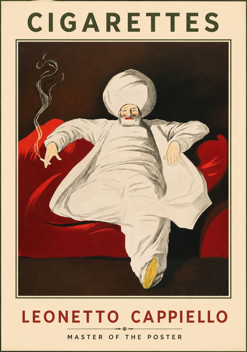 Leonetto Cappiello Cigarettes No2 - Poster