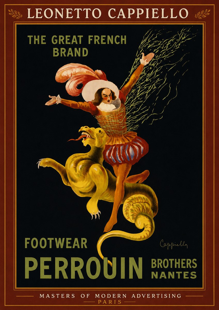 Leonetto Cappiello Footwear Perrouin No2 - Poster