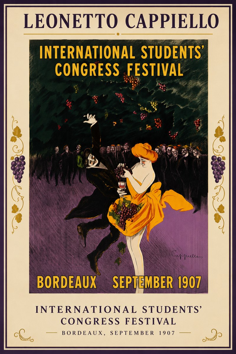 Leonetto Cappiello International Students' Congress Festival No6 - Poster
