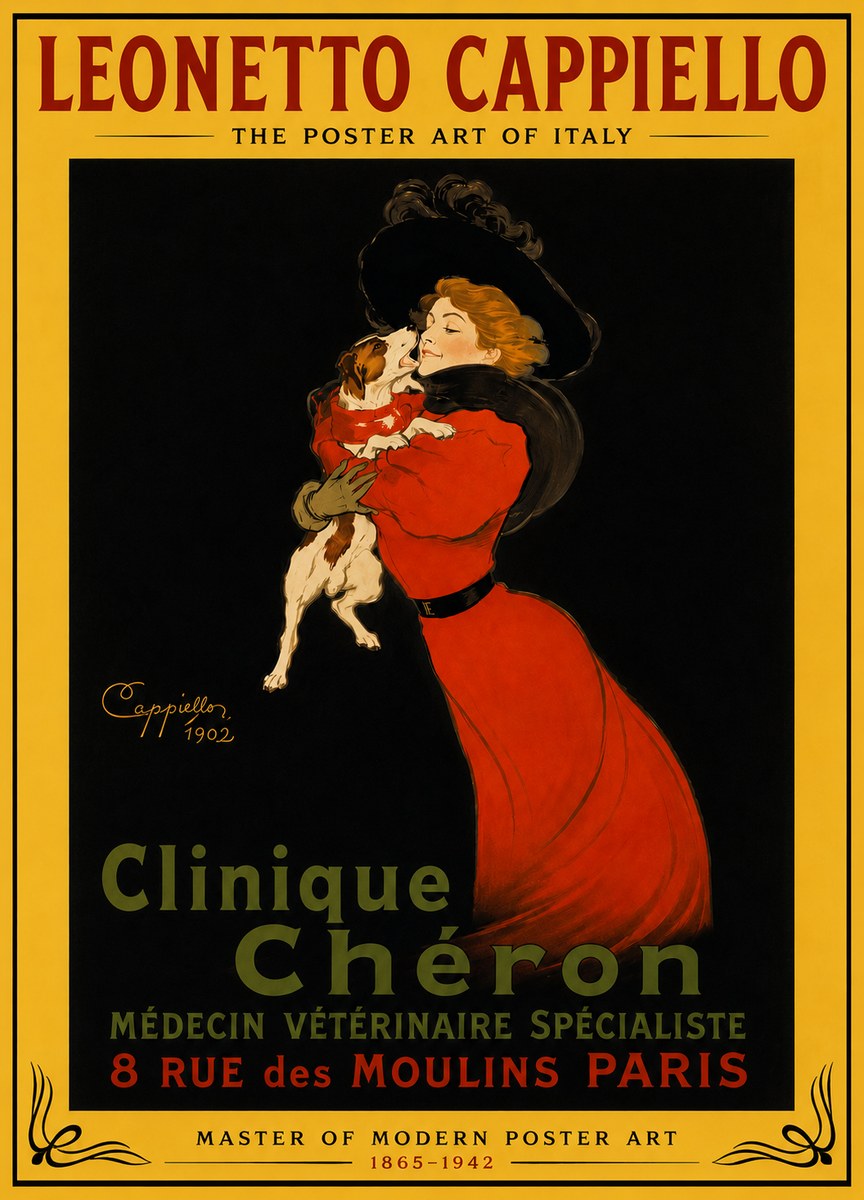 Leonetto Cappiello Clinique Chéron No4 - Poster