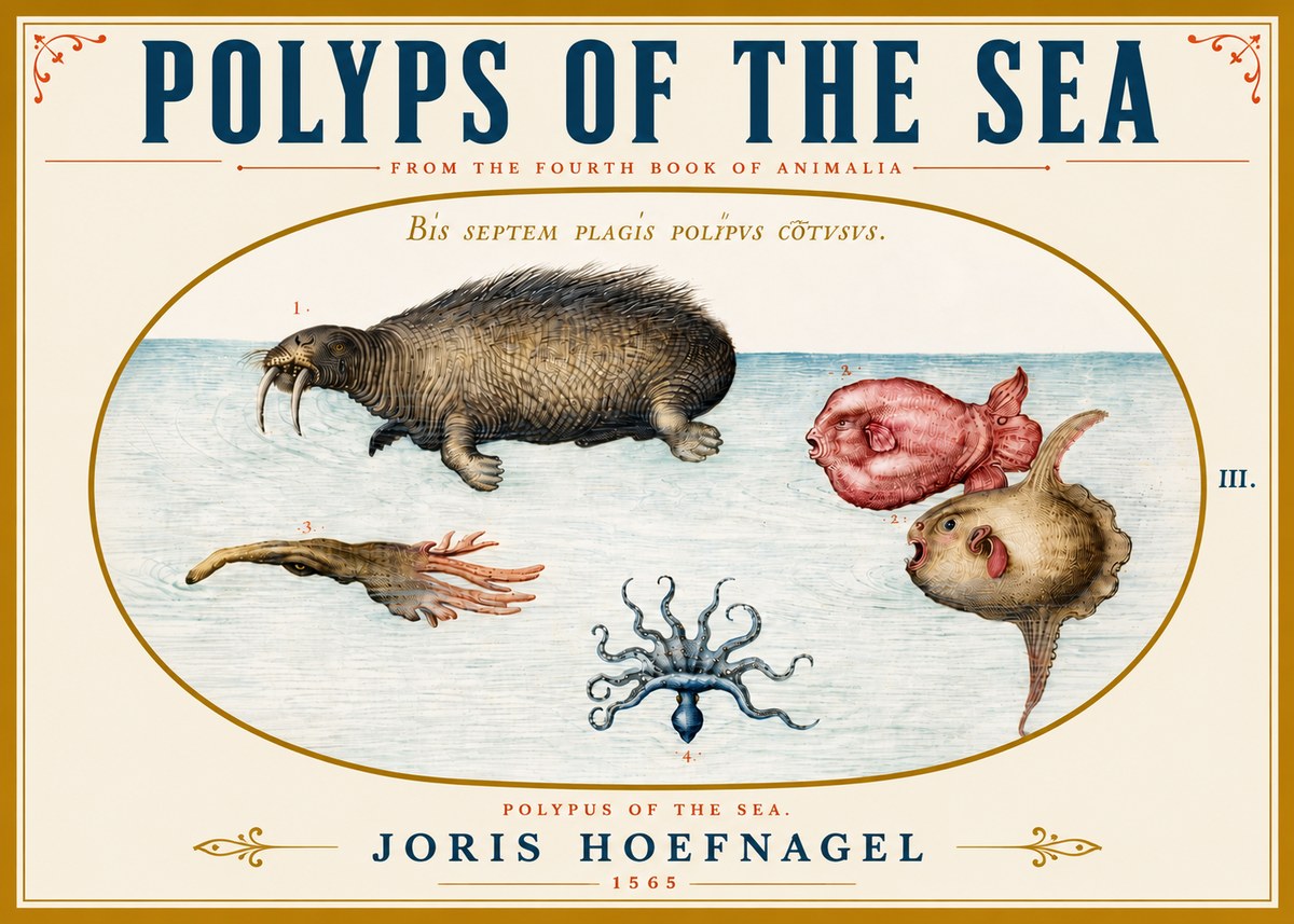 Joris Hoefnagel Polyps of the Sea No5 - Poster