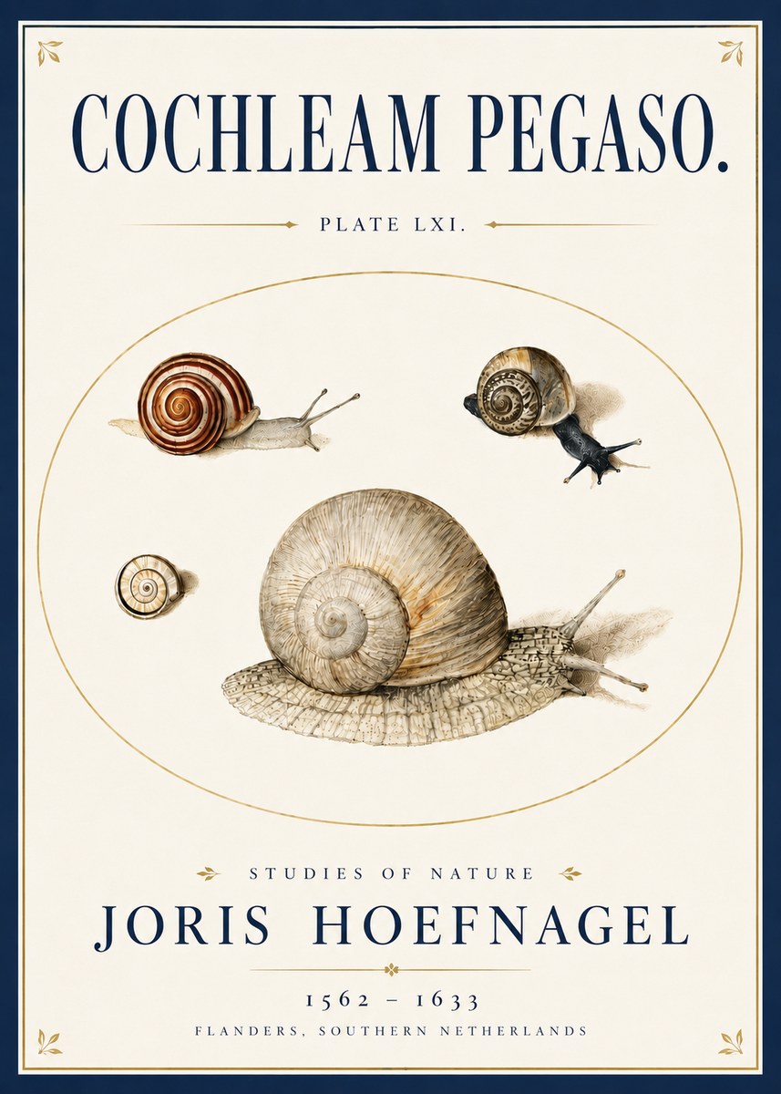 Joris Hoefnagel The Four Snails No6 - Poster