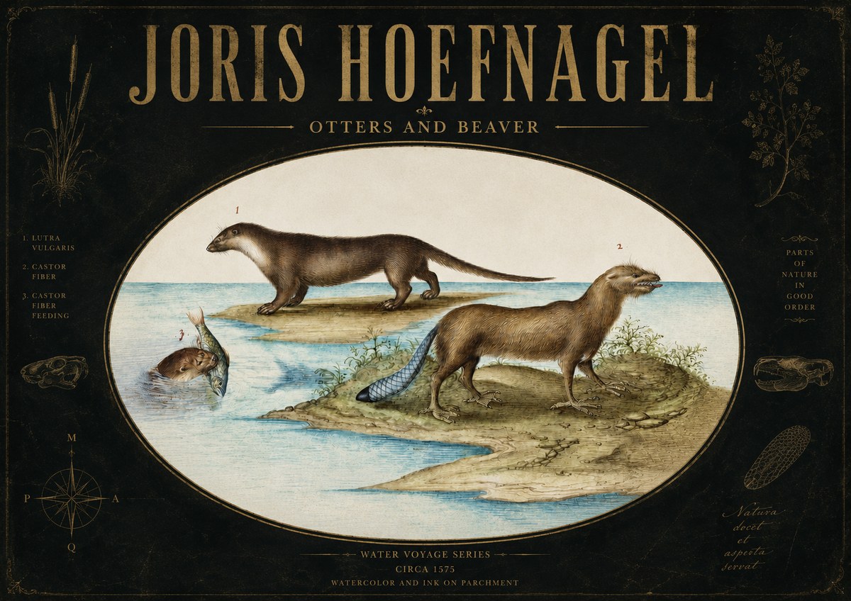 Joris Hoefnagel The Four-footed Creatures No4 - Poster