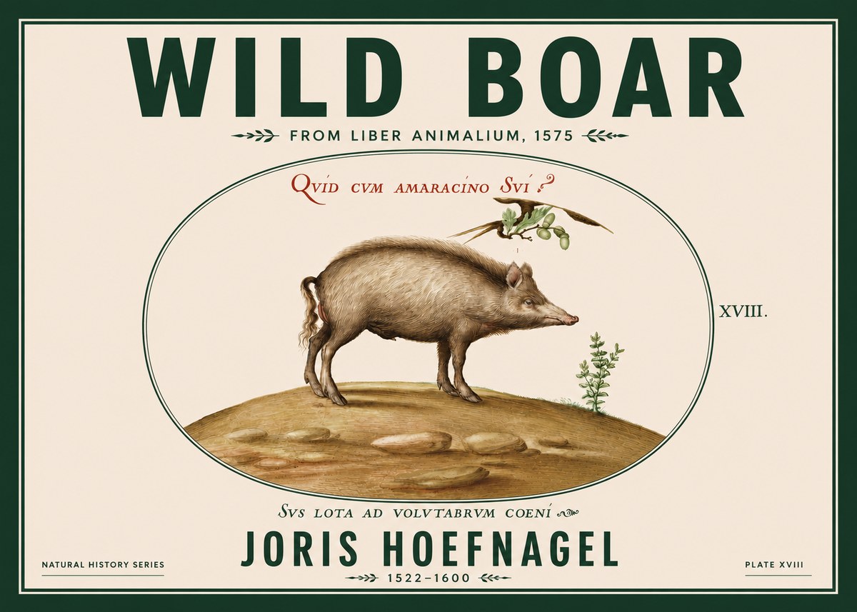 Joris Hoefnagel Qvid Cvm Amaracino Svi? No6 - Poster