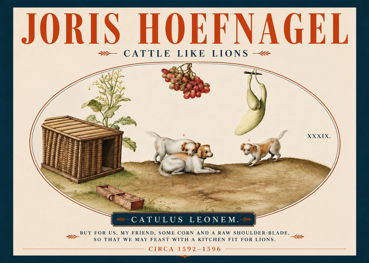 Joris Hoefnagel Cattle Like Lions No4 - Poster
