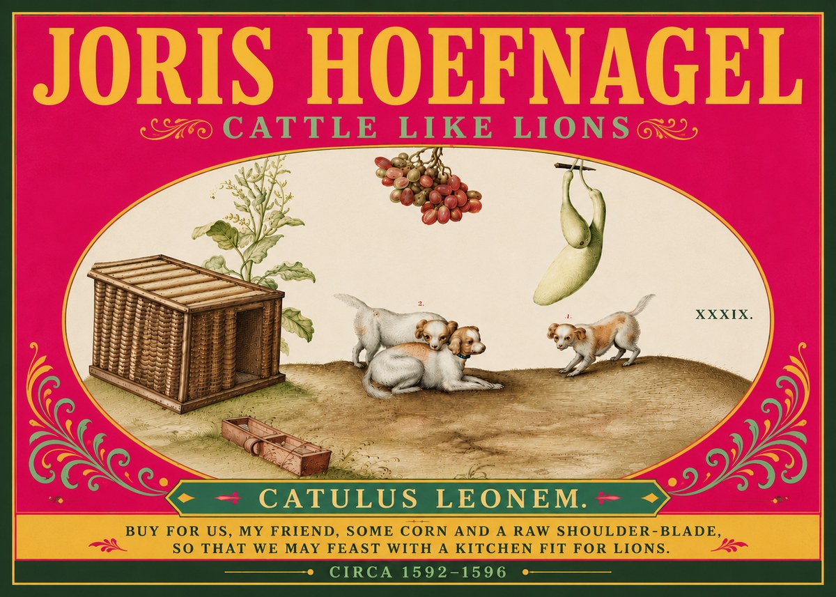 Joris Hoefnagel Cattle Like Lions No6 - Poster