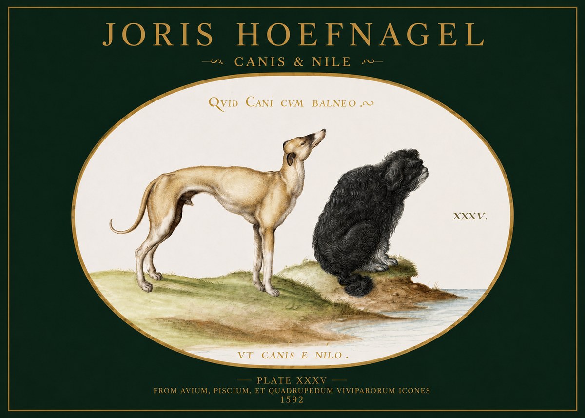 Joris Hoefnagel Neither Can a Dog Live in Baths No3 - Poster
