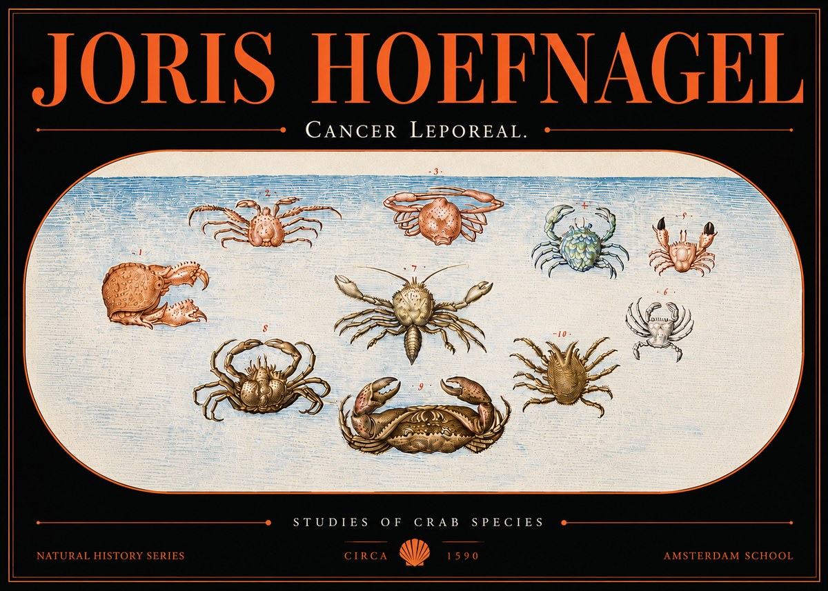 Joris Hoefnagel Cancer Leporeal. No5 - Poster