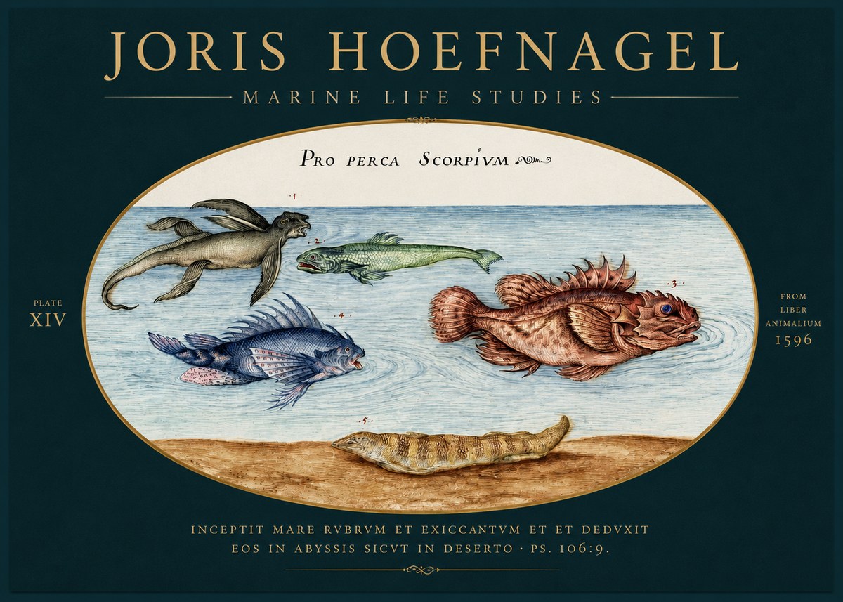 Joris Hoefnagel Pro Perca Scorpivm No4 - Poster