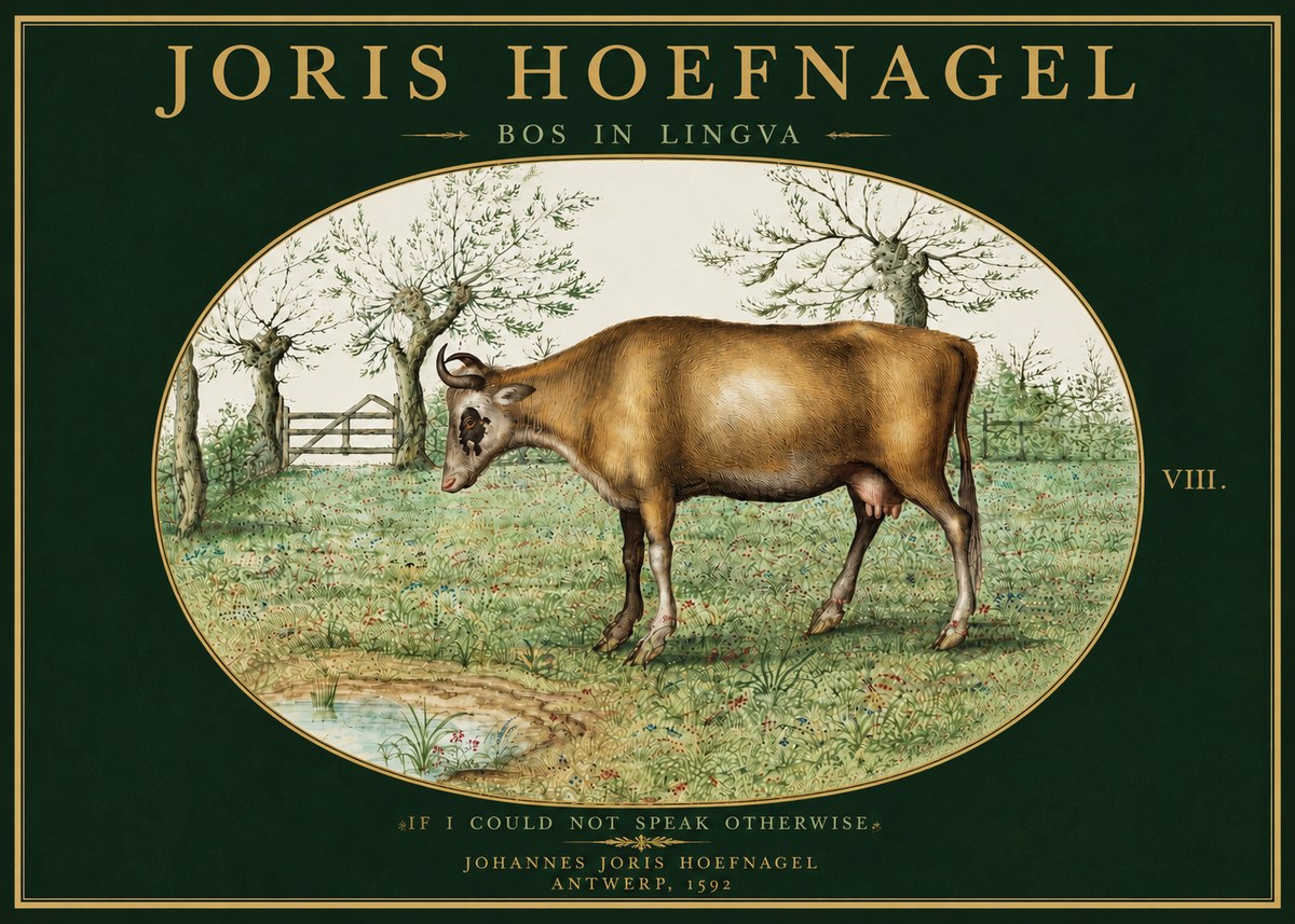 Joris Hoefnagel Bos in Lingva No5 - Poster
