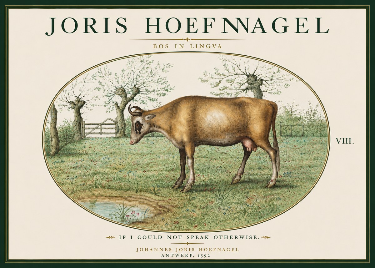 Joris Hoefnagel Bos in Lingva No6 - Poster