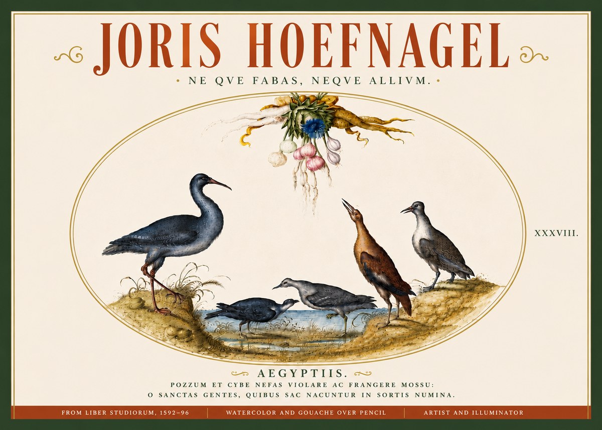 Joris Hoefnagel Aegyptiis. No6 - Poster
