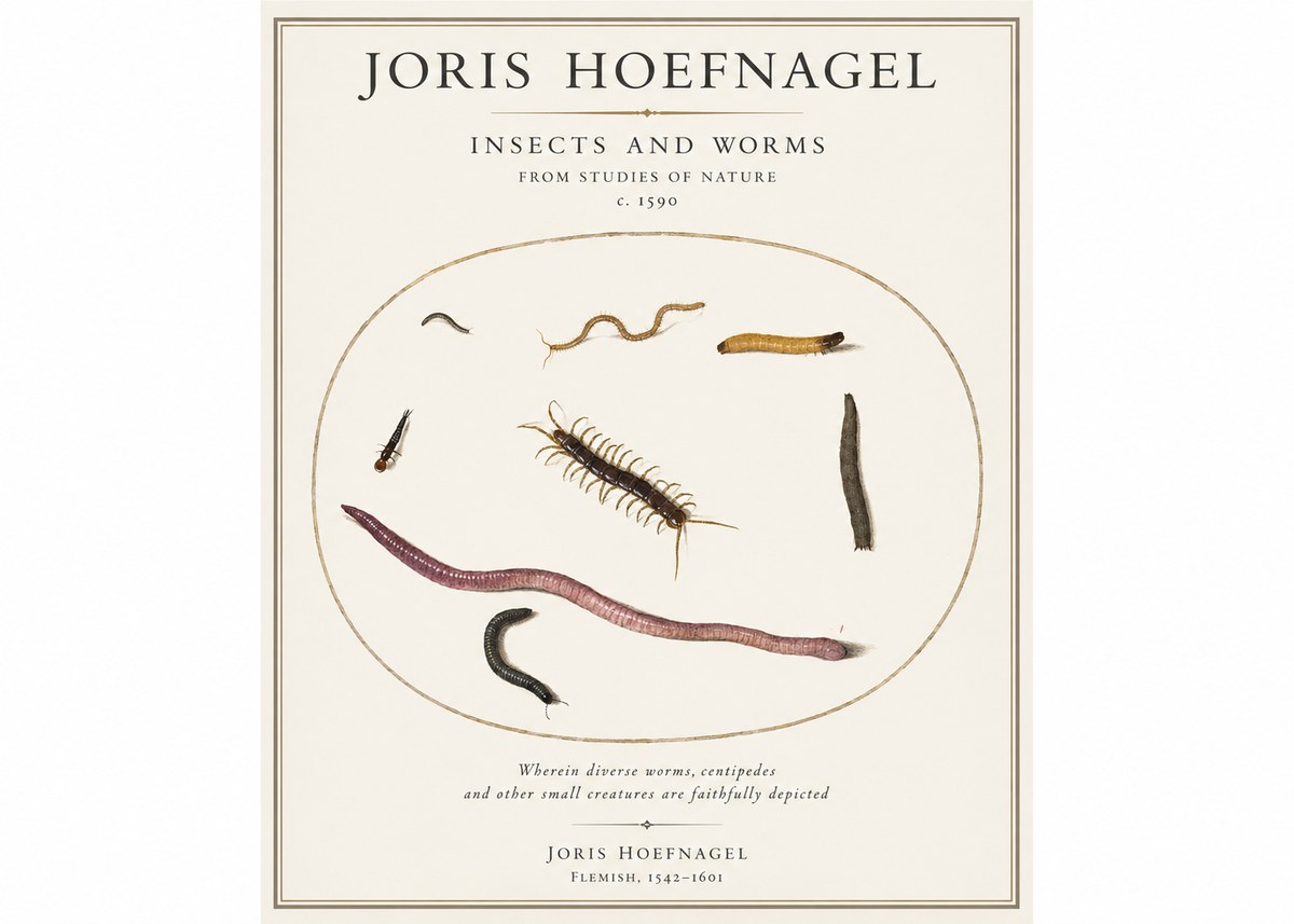 Joris Hoefnagel Creatures of the Earth II No5 - Poster