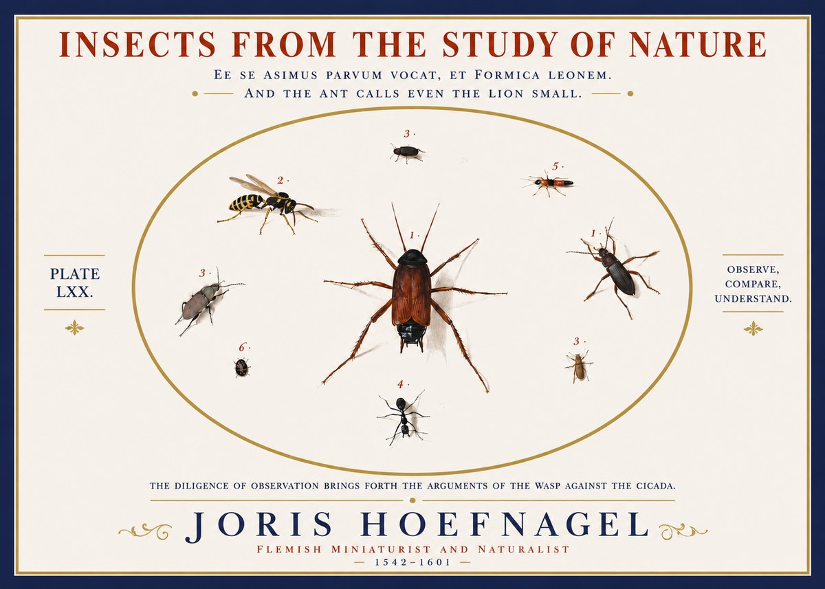 Joris Hoefnagel Insects from the Study of Nature No3 - Poster