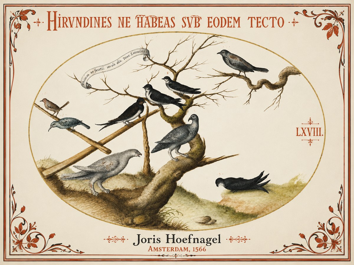 Joris Hoefnagel Birds Study No4 - Poster