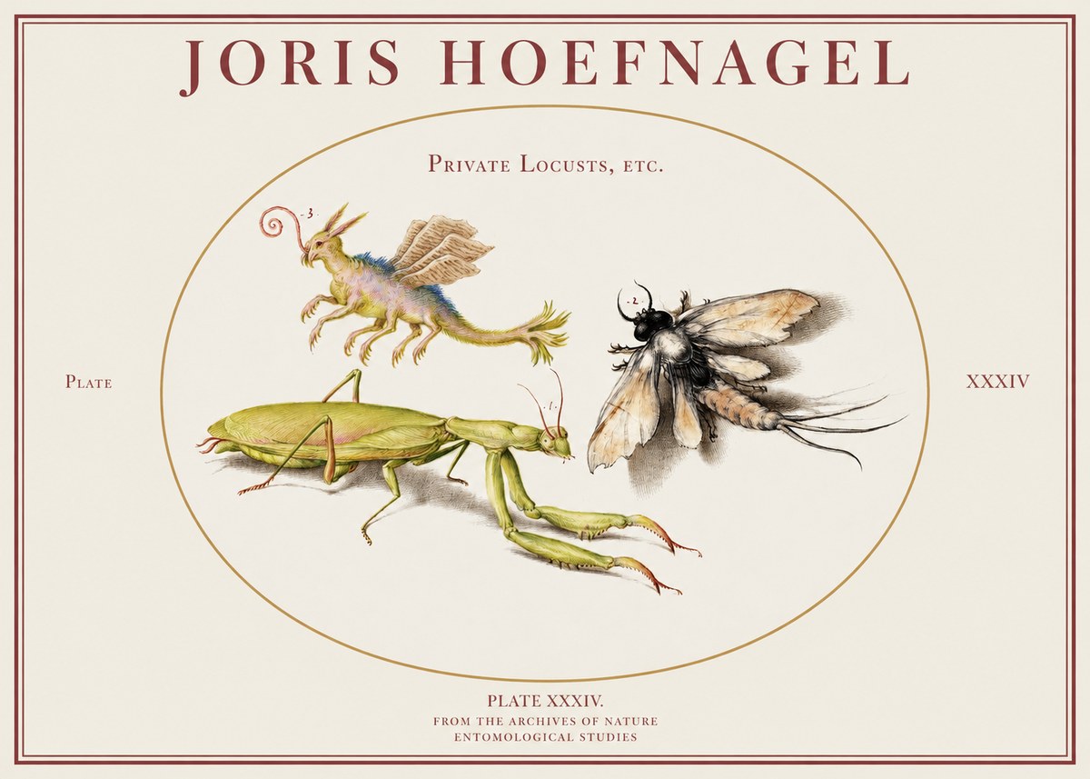 Joris Hoefnagel Privs Locvsta Bovem. No2 - Poster