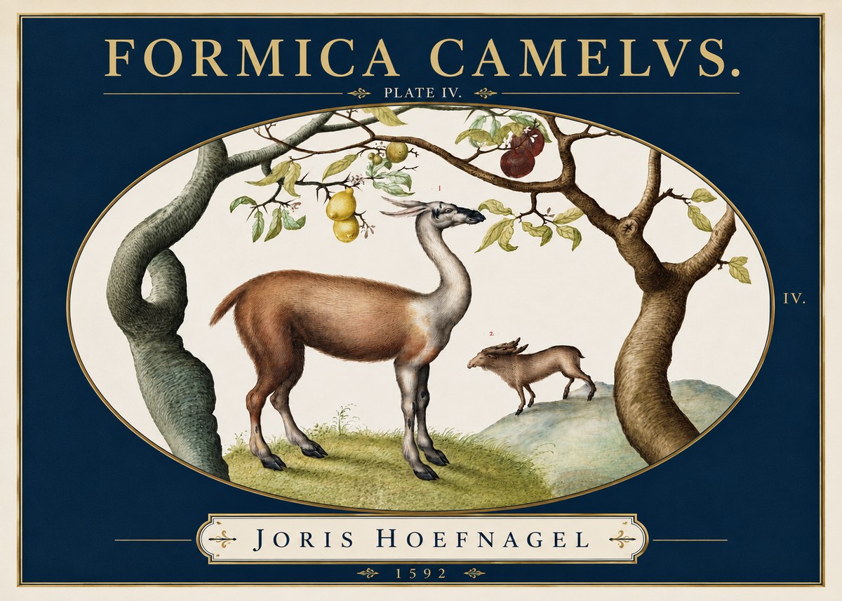 Joris Hoefnagel Formicamelus. No5 - Poster
